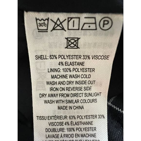 FRENCH CONNECTION SKIRT WOMENS SIZE 6 WINDOW PANE CHECK MINI NAVY NEW - Picture 12 of 13